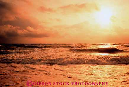 Stock Photo #12763: keywords -  climate coast coastal gold golden horz mood moody natural nature ocean rough sea seascape seascapes storm surf turbulence turbulent water wave waves weather yellow