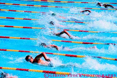 Stock Photo #17037: keywords -  adolescent adolescents boy boys compete competes competing competition competitor competitors contest contestant contestants contests fitness freestyle horz lane lanes men mens pool pools race racer racers races racing speed sport sports strength swim swimmer swimmers swimming swims teen teenage teenagers teens water young youth