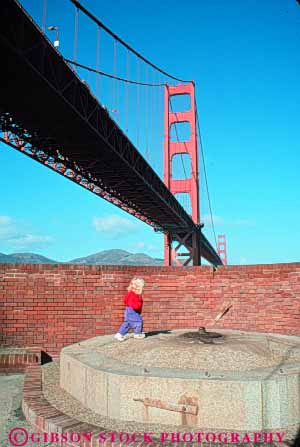 Stock Photo #10534: keywords -  american area attraction brick bridge california defense fort forts francisco gate girl golden historic history military national point recreation released san site sites stone tourist vert