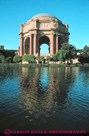 Stock Photo #10544: keywords -  architecture art arts building buildings california column columns design dome domes fine francisco greek of palace pond ponds rotunda rotundas san style tradition traditional vert