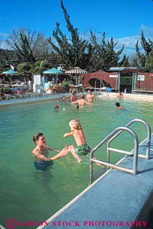 Stock Photo #10010: keywords -  boy california calistoga child country father hot in napa parent pool pools resort resorts single son spa spas spring springs swim swimming valley vert water wine