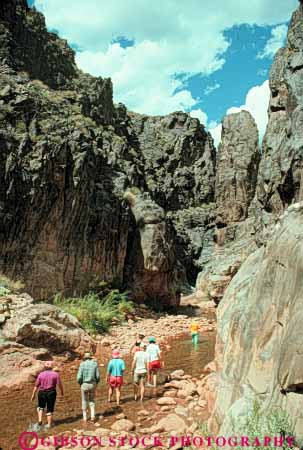 Stock Photo #10132: keywords -  arizona canyon canyons colorado creek earth erode eroded eroding erosion famous geologic geological geology grand hike hikers hiking landmark landmarks national park parks rafters river rock science shinumo southwest strata up vert west western