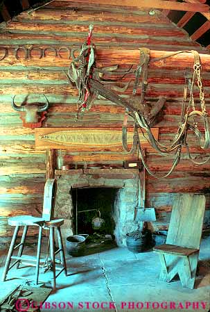 Stock Photo #17831: keywords -  arizona cabin cabins fireplace hall historic home house houses inside interior interiors log logs museum museums old prescott ranch rustic sharlot vert west western wood