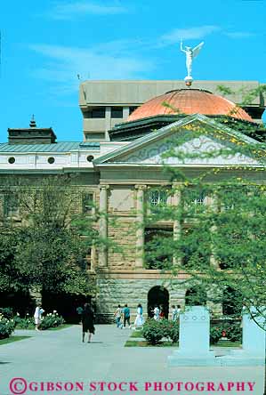 Stock Photo #11801: keywords -  arizona building buildings capitol capitols copper dome domes house houses legislature municipal phoenix political politics public southwest state states vert west western