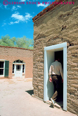 Stock Photo #11698: keywords -  adobe arizona brick building fort forts ft ft. historic history lowell old site southwest tucson vert west western