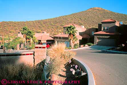 Stock Photo #11714: keywords -  arizona desert deserts home homes horz house houses housing in landscape landscapes mountain mountains neighborhood neighborhoods residential rural southwest street streets tucson west western