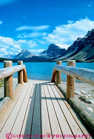 Stock Photo #18616: keywords -  alberta banff beam bow bridge bridges canada foot lake lakes landscape mountain mountains national park parks post province provinces public region rocky scenery scenic timber vert wood wooden