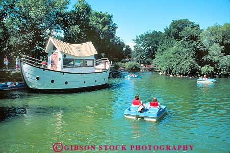 Stock Photo #18632: keywords -  alberta boating canada children edmonton horz people person play playing pond public recreation summer valley zoo zoos