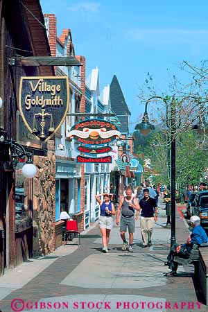 Stock Photo #18746: keywords -  buildings colorado estes mountain mountains park people person region rockies rocky shoppers shopping shops sidewalk state stores street streets town towns vert