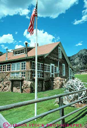 Stock Photo #18747: keywords -  and building buildings colorado estes macgregor mountain mountains museum museums park ranch ranches region rockies rocky rustic state vert west western