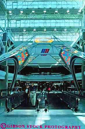 Stock Photo #11061: keywords -  airport airports architecture colorado concourse denver design interior modern new transportation vert