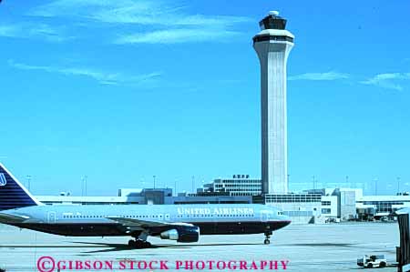 Stock Photo #11063: keywords -  airline airlines airplane airplanes airport airports and architecture colorado control denver design horz jet jets long modern new runway tower towers transportation