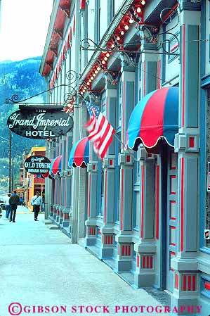 Stock Photo #18785: keywords -  brick buildings business center colorado commercial district downtown mountain mountains old region rockies rocky silverton state stores street town towns vert vintage west western