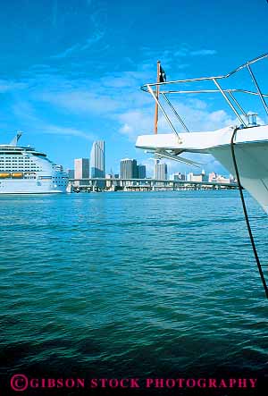 Stock Photo #11506: keywords -  beach boat boating boats destination downtown florida harbor harbors in marina miami port resort ship ships travel tropical vacation vert water yacht