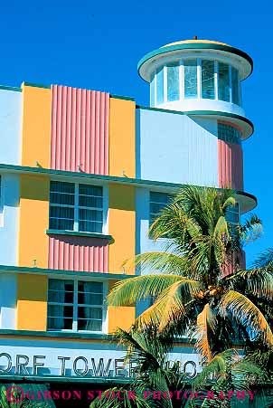 Stock Photo #11514: keywords -  architecture art beach building colorful deco design destination florida miami resort style travel tropical vacation vert