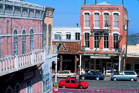 Stock Photo #17653: keywords -  architecture attraction building buildings city design downtown historic horz motif nevada old street streets style tourist town towns vintage virginia western