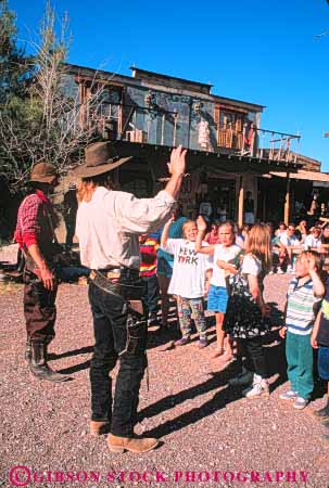 Stock Photo #8220: keywords -  activities activity attraction children cowboy destination ghost historic history las nevada old people performance show tourist town travel usa vacation vegas vert west western