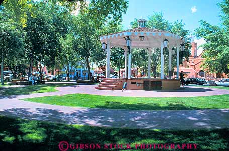 Stock Photo #17790: keywords -  albuquerque child children city gazebo gazebos horz in mexico municipal new old open park parks people person plaza plazas public space town