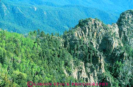 Stock Photo #17794: keywords -  albuquerque crest environment forest habitat horz land lands landscape mexico mountain mountains national nature new public region rock rocks rocky rough rugged sandia scenery scenic slope slopes steep trees wooded