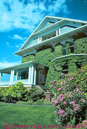 Stock Photo #18425: keywords -  cover covering covers everett historic home house ivy mansion mansions northwest old plant region reider state vert vintage wall walls washington