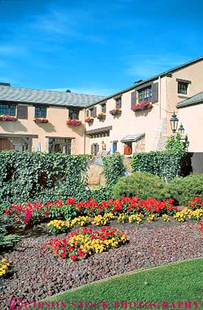 Stock Photo #18458: keywords -  building buildings columbia crest exterior garden gardens landscape landscaped mansion mansions northwest paterson region state summer vert washington wineries winery wines