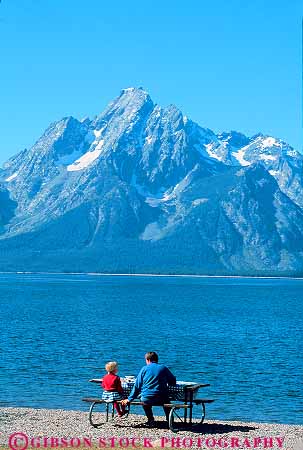 released mother daughter picnic Jackson Lake Grand Teton National Park