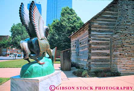 Horse Sculpture At Historical Plaza Dallas Texas Stock Photo 17317