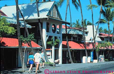 Stock Photo #8649: keywords -  big destination hawaii hawaiian horz in island islands kailua kona resort resorts shop shopping shops store stores street streets town towns travel tropical usa vacation