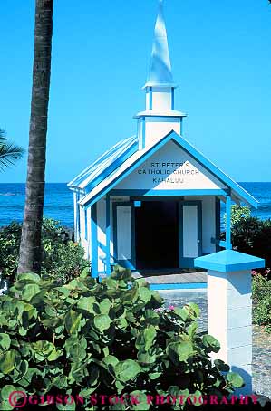 Stock Photo #13181: keywords -  architecture big catholic chapel chapels church churches coast coastal cute hawaii hawaiian island islands kailua kona little peters quaint religion religious shore shoreline small st tiny tradition traditional tropical vert wood wooden