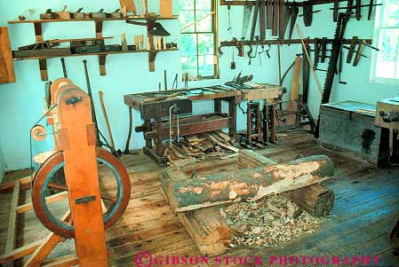 Stock Photo #19208: keywords -  building buildings craft equipment great hills historic history horz irish lakes living michigan museum museums old region sharp shop shops state tool tools wood woodwork woodworking