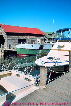 Stock Photo #19219: keywords -  boat boating docks fishing fishtown great historic in lakes leland michigan region shore shoreline site sites state vert