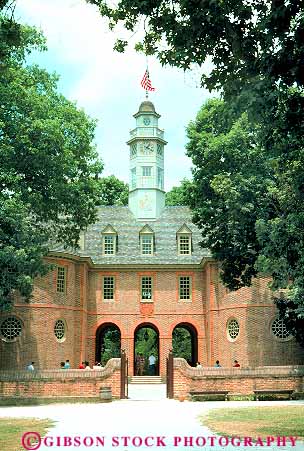 Capitol Building At Colonial Williamsburg Virginia Stock Photo 18563