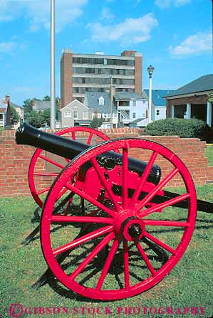 Stock Photo #12346: keywords -  artifact axel canon canons fredericksburg gun guns historic hub red replica replicate round spokes vert virginia war wheel wheels