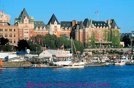 Empress Hotel on waterfront Victoria British Columbia Canada Stock Photo 13427