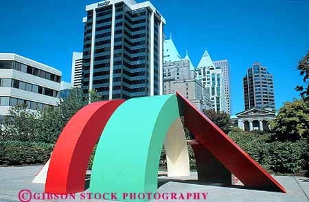 Stock Photo #17998: keywords -  abstract abstraction abstracts architecture british buildings business canada canadian center cities city color colorful colors columbia commercial district downtown horz in metal municipal northwest park parks public robson sculpture sculptures square urban vancouver