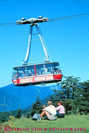 Stock Photo #12388: keywords -  british columbia grouse mountain tram vancouver vert