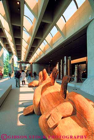 Stock Photo #12074: keywords -  american anthropology art bc british canada carve carved carving columbia cultural culture design display exhibit exhibits heritage history indian interior museum museums native of people pole poles sculpture sculptures style totem tradition traditional university vancouver vert wood wooden