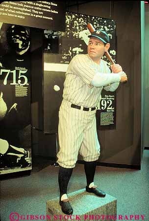 Babe Ruth Statue Baseball Hall Of Fame Cooperstown New York Stock Photo