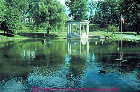 Stock Photo #13587: keywords -  congress destination horz lake lakes municipal new park parks peaceful pond ponds public quiet saratoga springs travel vacation water york