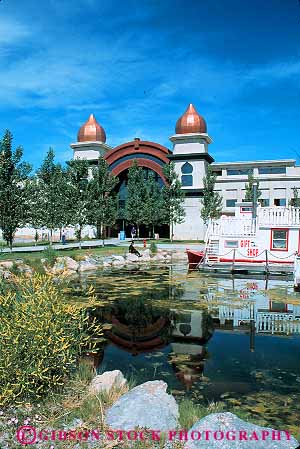 Stock Photo #12656: keywords -  architecture building colorful different great lake lakes marina modern recreation resort salt saltair summer unusual utah vert