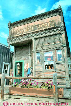 Stock Photo #18900: keywords -  antique attraction building buildings city design general heber historic old store style tourist utah vert vintage west western wood wooden