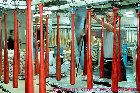 Stock Photo #17516: keywords -  baseball bat bats factories factory horz industrial industry kentucky louisville manufacture manufactured manufactures manufacturing museum people person product products slugger wood wooden work worker working works