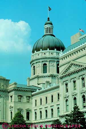 Stock Photo #11969: keywords -  architecture building buildings capitol dome domes government houses indiana indianapolis legislature municipal political politics public state vert