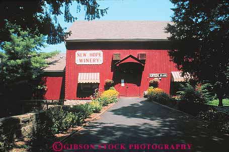 Stock Photo #14235: keywords -  attraction barn barns building destination hope horz new pennsylvania red tourist travel wine wineries winery wines