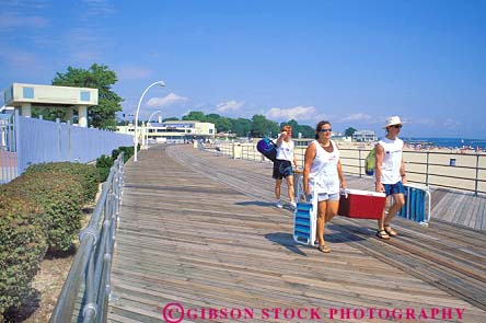 Stock Photo #19454: keywords -  beach beaches boards boardwalk boardwalks coast connecticut diagonal diagonally england horz leisure london new ocean park parks pattern patterns people person public recreation region shore state summer sunny vacation warm