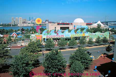 Stock Photo #14540: keywords -  aquarium aquariums attraction bright camden colorful delaware horz jersey new pennsylvania philadelphia public river sign signs state tourist travelers