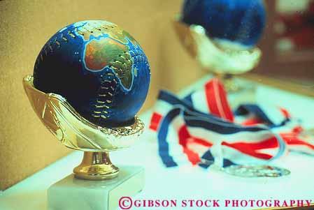 Stock Photo #14551: keywords -  award awards baseball city display displaying displays fame famous hall halls horz of oklahoma softball trophies trophy