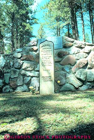 Stock Photo #14765: keywords -  american bill celebrities celebrity cemeteries character characters cometary dakota deadwood design famous grave gravestone gravestones headstone headstones hickok historic historical people person persons south style town towns vert west western wild