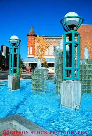 Stock Photo #7736: keywords -  america american architecture boise building buildings business center cities city cityscape cityscapes downtown fountain hall idaho modern new urban usa vert