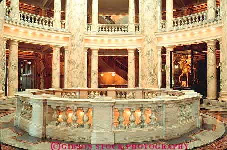 Stock Photo #12187: keywords -  architecture boise building buildings capitol column columns design government greek horz idaho interior legislature lighting lights marble municipal pillar pillars public state stone